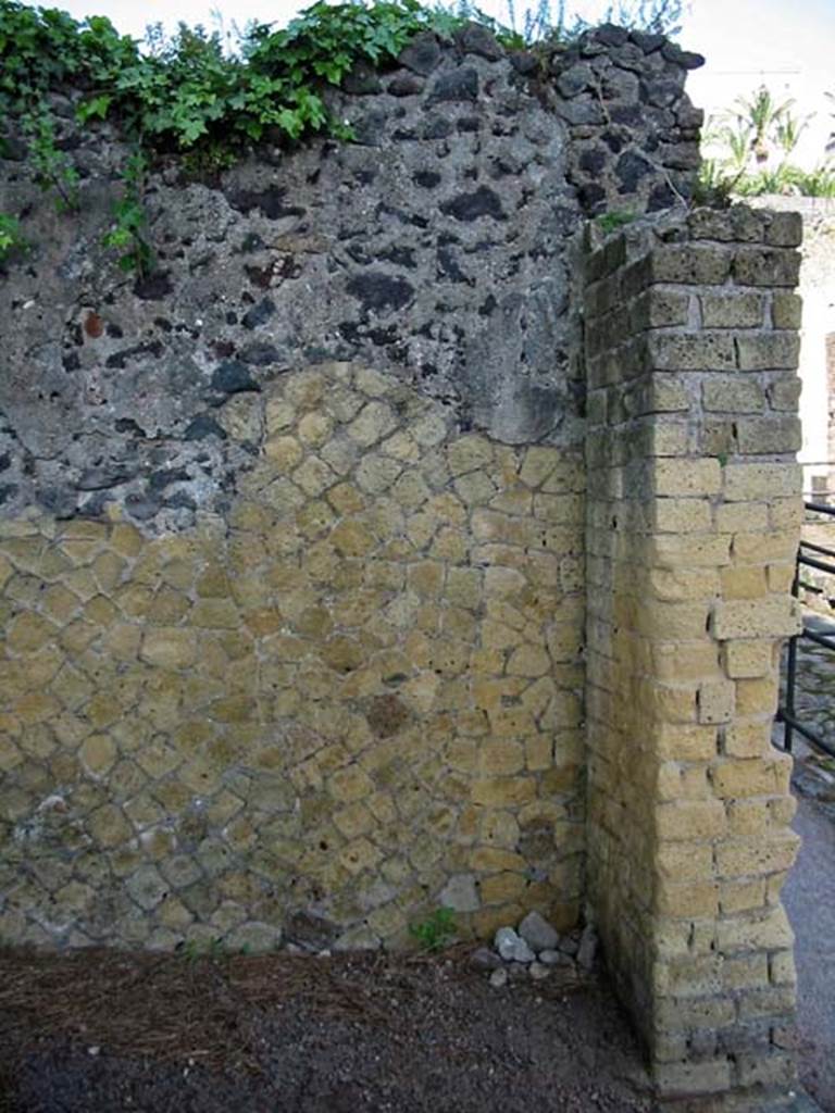 V.32 Herculaneum. May 2003. 
Looking towards north wall near entrance doorway. Photo courtesy of Nicolas Monteix.